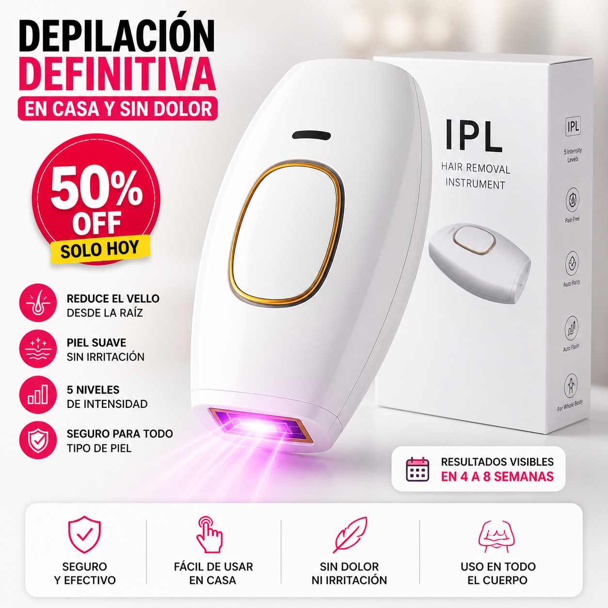 🔥 ¿Te depilas y a los pocos días vuelve el vello? 😩